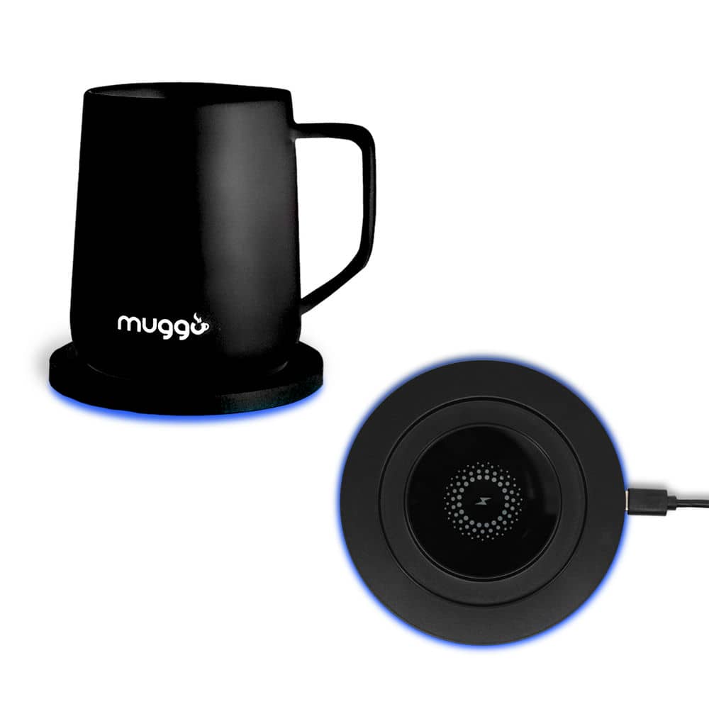 Muggo 12 oz Temperature Control Heated Travel Mug for Tea, Coffee